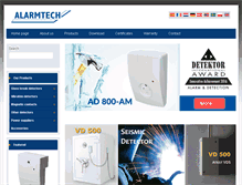 Tablet Screenshot of alarmtech.pl
