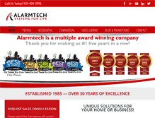 Tablet Screenshot of alarmtech.ca